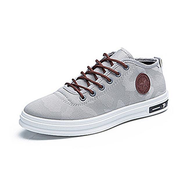 Fashion Camouflage Canvas Shoes Men Spring Lace-Up Light Breathable Flats Sneakers-Live Ur Life Perfumes