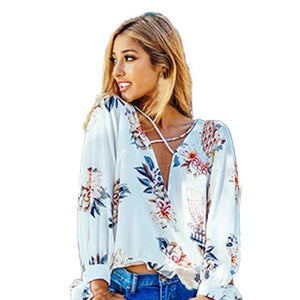 Floral Printing Blouse-Live Ur Life Perfumes