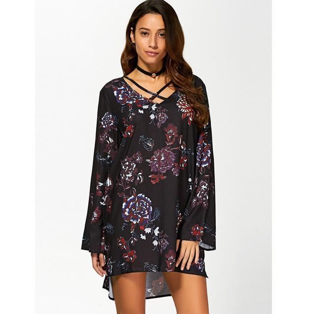 Floral Printing Dress-Live Ur Life Perfumes