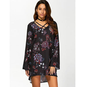 Floral Printing Dress-Live Ur Life Perfumes
