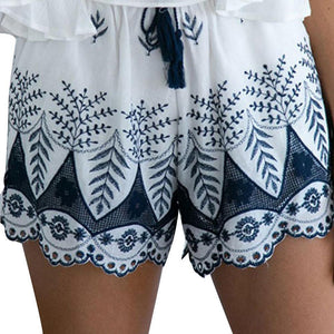 Lace Embroidery Shorts Pants-Live Ur Life Perfumes