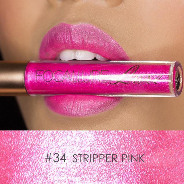 Makeup Waterproof Batom Matte Liquid Lipstick Long Lasting Lip Gloss Glitter-Live Ur Life Perfumes