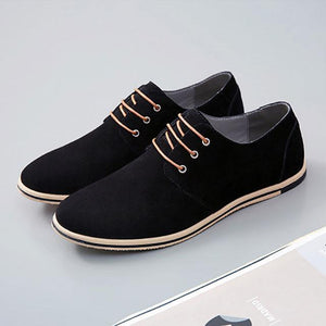 Men Breathable Flock Cozy Lxfords Lace-Up Mixed Color Casual Shoes-Live Ur Life Perfumes