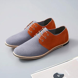 Men Breathable Flock Cozy Lxfords Lace-Up Mixed Color Casual Shoes-Live Ur Life Perfumes