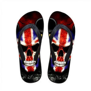 Men Skull Print Slippers Casual Shoes Beach Flip Flops Outdoor Sandals-Live Ur Life Perfumes