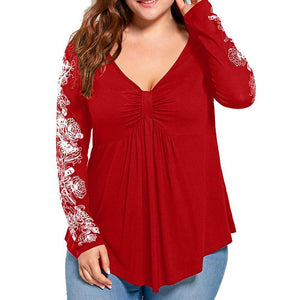 Plus Size Flowers Blouse-Live Ur Life Perfumes