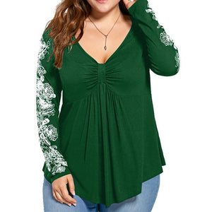 Plus Size Flowers Blouse-Live Ur Life Perfumes