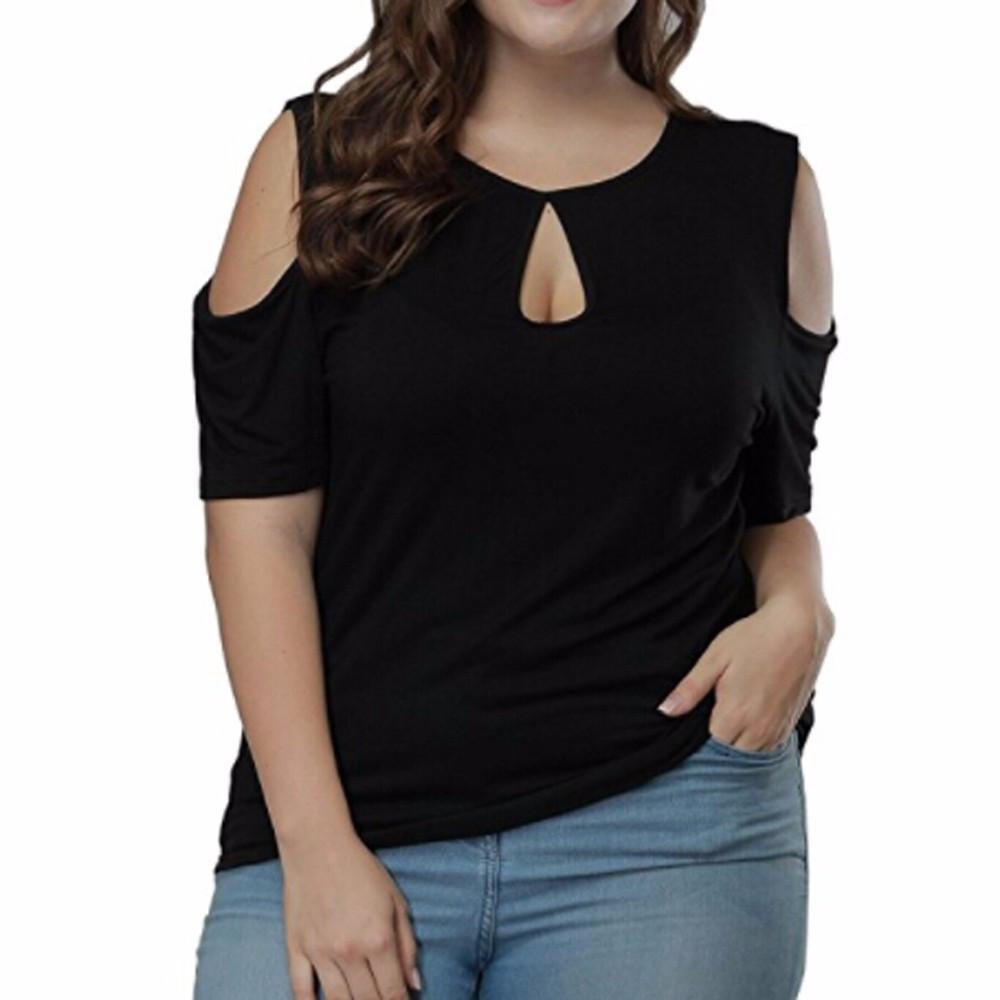 Plus Size Keyhole Blouse-Live Ur Life Perfumes