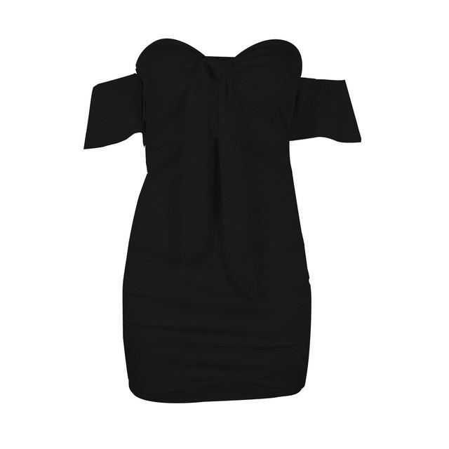 Slash Neck Bodycon Backless-Live Ur Life Perfumes