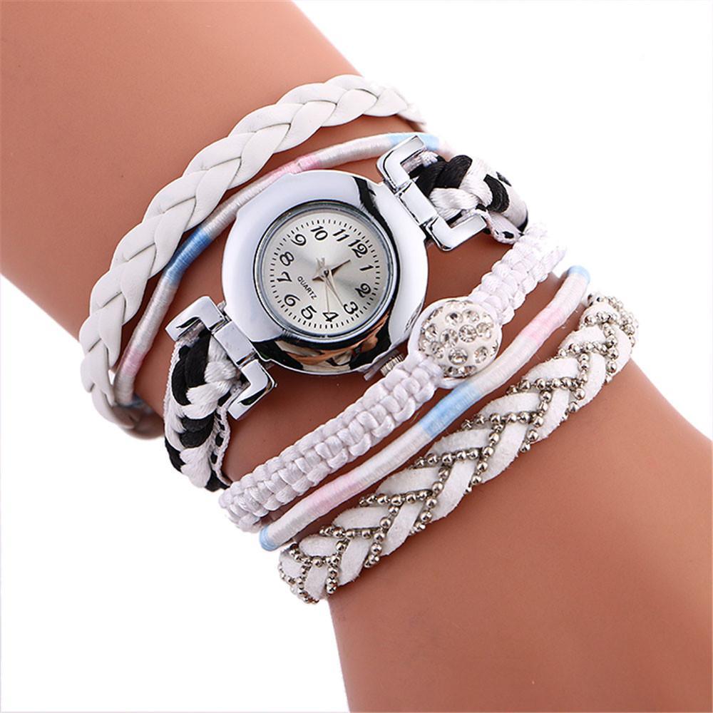 Stylish Leather Bracelet Wrist Watch-Live Ur Life Perfumes