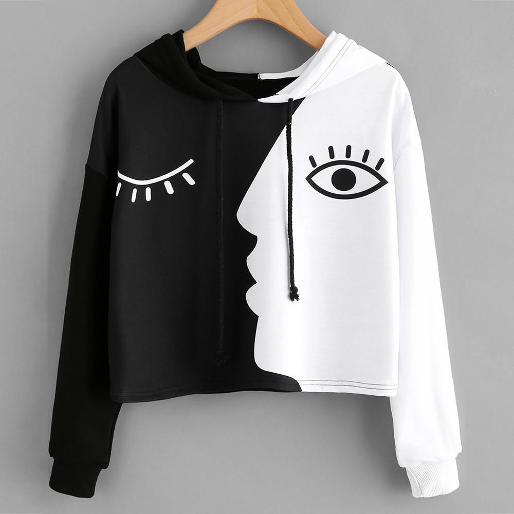 Sweatshirt Hooded Patchwork-Live Ur Life Perfumes