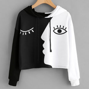 Sweatshirt Hooded Patchwork-Live Ur Life Perfumes